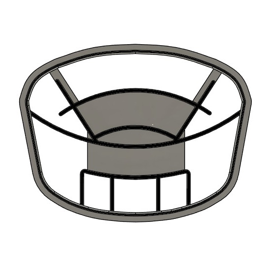 Stadionmotiv einer Plätzchenform