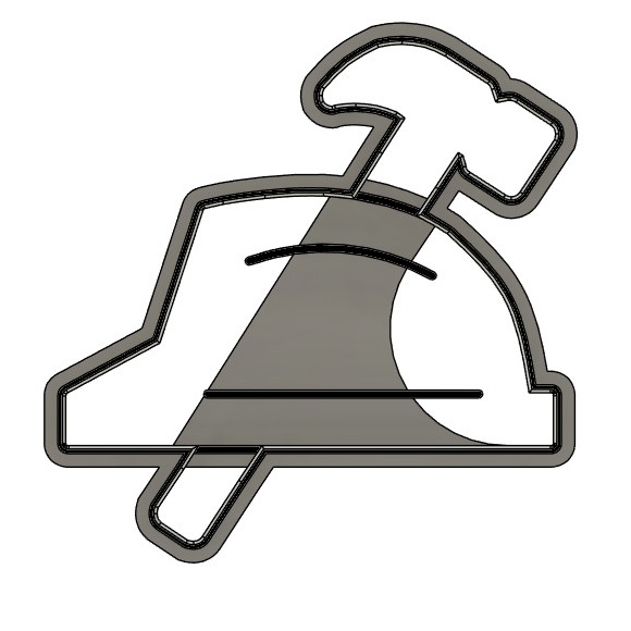 Bauhelm als Plätzchenform